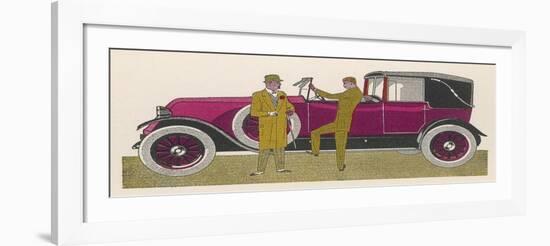 This Elegant Renault Cabriolet Claridges Boasts Coachwork by Letourneur et Marchand-Jean Grangier-Framed Art Print