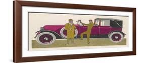 This Elegant Renault Cabriolet Claridges Boasts Coachwork by Letourneur et Marchand-Jean Grangier-Framed Art Print