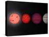 This Figure Shows an Artist's Rendition Comparing Brown Dwarfs to Stars and Planets-Stocktrek Images-Stretched Canvas