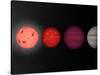 This Figure Shows an Artist's Rendition Comparing Brown Dwarfs to Stars and Planets-Stocktrek Images-Stretched Canvas