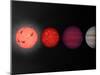 This Figure Shows an Artist's Rendition Comparing Brown Dwarfs to Stars and Planets-Stocktrek Images-Mounted Photographic Print