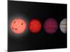 This Figure Shows an Artist's Rendition Comparing Brown Dwarfs to Stars and Planets-Stocktrek Images-Mounted Photographic Print