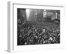 This General View of Times Square-null-Framed Premium Photographic Print