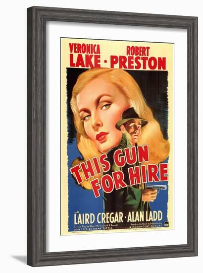 This Gun For Hire, 1942-null-Framed Art Print