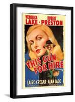 This Gun For Hire, 1942-null-Framed Art Print