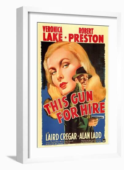 This Gun For Hire, 1942-null-Framed Art Print