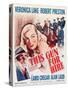 This Gun for Hire, Alan Ladd, Veronica Lake, Robert Preston on window card, 1942-null-Stretched Canvas