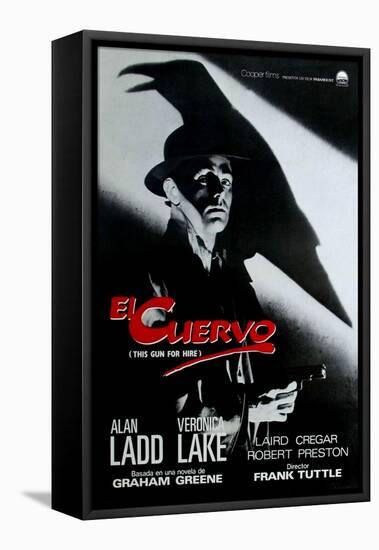 This Gun For Hire, Spanish Movie Poster, 1942-null-Framed Stretched Canvas