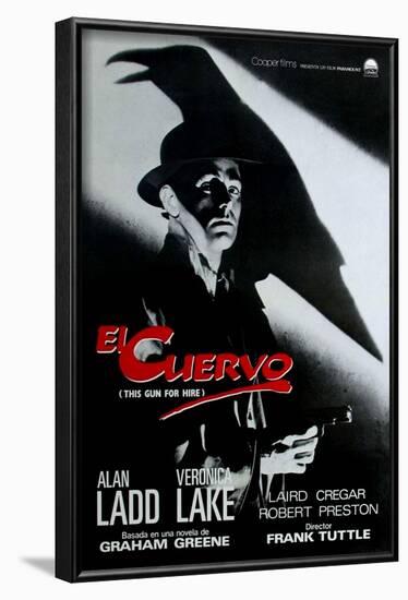 This Gun For Hire, Spanish Movie Poster, 1942-null-Framed Art Print