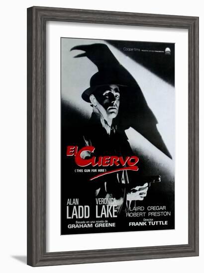 This Gun For Hire, Spanish Movie Poster, 1942-null-Framed Art Print