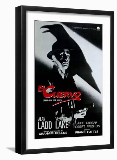 This Gun For Hire, Spanish Movie Poster, 1942-null-Framed Art Print