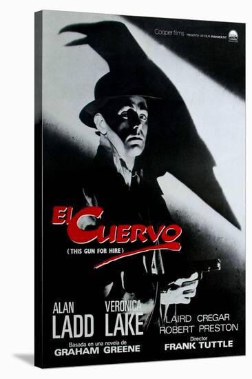 This Gun For Hire, Spanish Movie Poster, 1942-null-Stretched Canvas