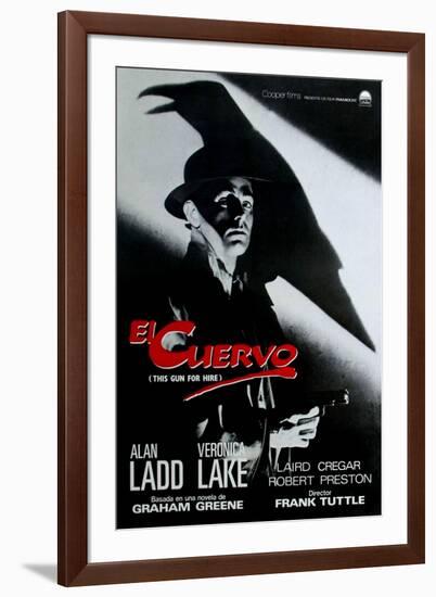 This Gun For Hire, Spanish Movie Poster, 1942-null-Framed Art Print