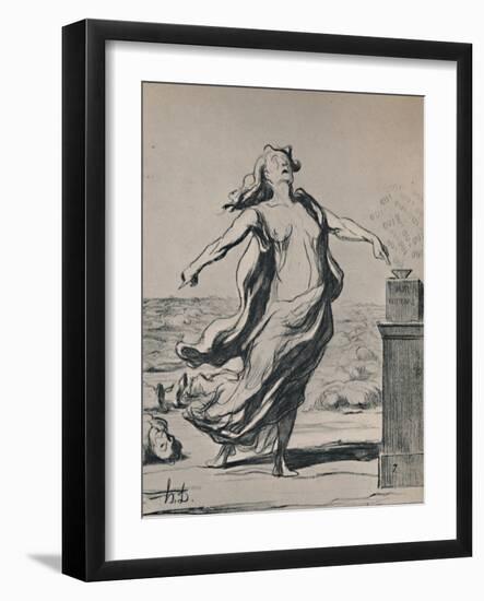 'This Has Killed That', 1871, (1946)-Honore Daumier-Framed Giclee Print