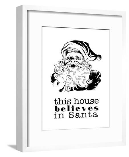 This House Believes In Santa-Tanya Shumkina-Framed Art Print