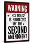 This House Protected By the Second Amendment Poster-null-Framed Poster