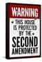 This House Protected By the Second Amendment Poster-null-Framed Stretched Canvas