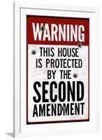 This House Protected By the Second Amendment-null-Framed Art Print