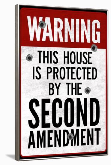 This House Protected By the Second Amendment-null-Framed Art Print