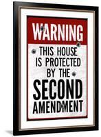 This House Protected By the Second Amendment-null-Framed Art Print