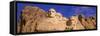 This Is a Close Up View of Mount Rushmore National Monument Against a Blue Sky-null-Framed Stretched Canvas