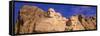 This Is a Close Up View of Mount Rushmore National Monument Against a Blue Sky-null-Framed Stretched Canvas