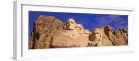 This Is a Close Up View of Mount Rushmore National Monument Against a Blue Sky-null-Framed Photographic Print