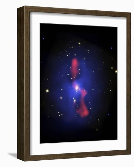 This is a New Composite Image of Galaxy Cluster MS0735.6+7421-Stocktrek Images-Framed Photographic Print