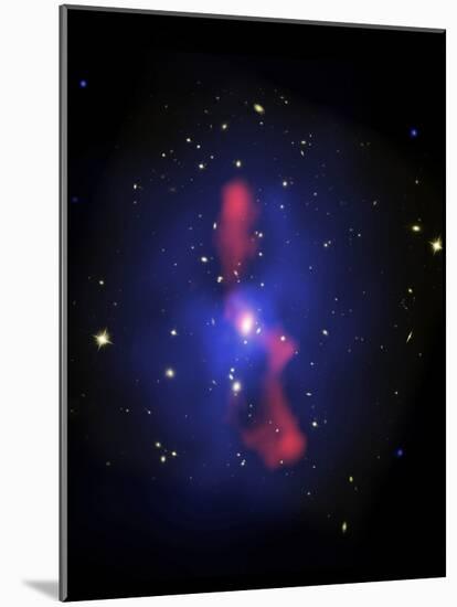 This is a New Composite Image of Galaxy Cluster MS0735.6+7421-Stocktrek Images-Mounted Photographic Print