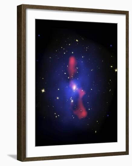 This is a New Composite Image of Galaxy Cluster MS0735.6+7421-Stocktrek Images-Framed Photographic Print