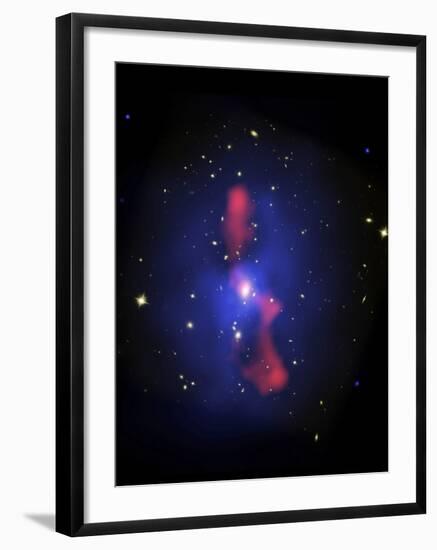 This is a New Composite Image of Galaxy Cluster MS0735.6+7421-Stocktrek Images-Framed Photographic Print