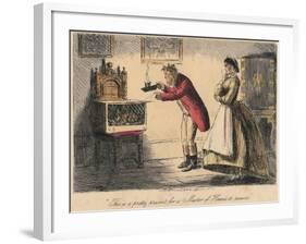 This Is a Pretty Present for a Master of Hounds to Receive, 1865-John Leech-Framed Giclee Print