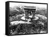 This is an Aerial View of the Arc De Triomphe-null-Framed Stretched Canvas
