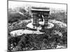 This is an Aerial View of the Arc De Triomphe-null-Mounted Photographic Print