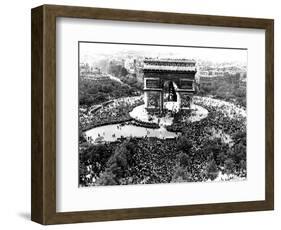 This is an Aerial View of the Arc De Triomphe-null-Framed Photographic Print
