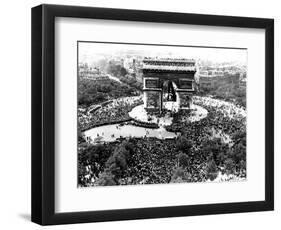 This is an Aerial View of the Arc De Triomphe-null-Framed Photographic Print