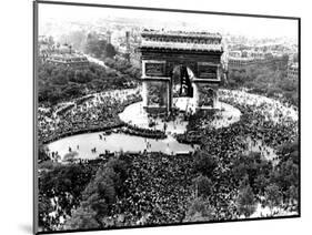 This is an Aerial View of the Arc De Triomphe-null-Mounted Photographic Print