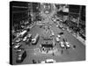 This is an Aerial View of Times Square from the New York Times Newspaper Tower Building-null-Stretched Canvas