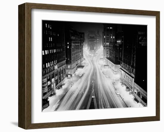 This is an Aerial View of Times Square-null-Framed Premium Photographic Print