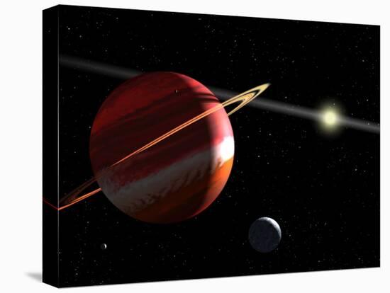 This is an Artist's Concept of a Jupiter-Mass Planet Orbiting the Nearby Star Epsilon Eridani-Stocktrek Images-Stretched Canvas