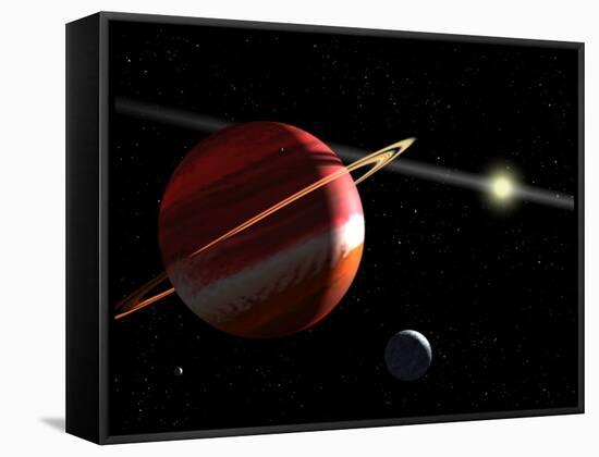 This is an Artist's Concept of a Jupiter-Mass Planet Orbiting the Nearby Star Epsilon Eridani-Stocktrek Images-Framed Stretched Canvas