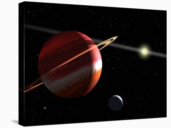 This is an Artist's Concept of a Jupiter-Mass Planet Orbiting the Nearby Star Epsilon Eridani-Stocktrek Images-Stretched Canvas