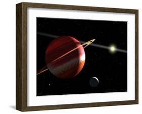 This is an Artist's Concept of a Jupiter-Mass Planet Orbiting the Nearby Star Epsilon Eridani-Stocktrek Images-Framed Photographic Print