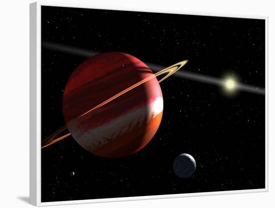 This is an Artist's Concept of a Jupiter-Mass Planet Orbiting the Nearby Star Epsilon Eridani-Stocktrek Images-Framed Photographic Print