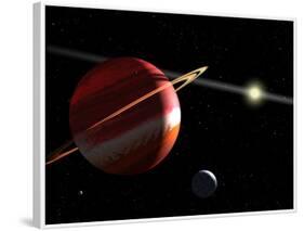 This is an Artist's Concept of a Jupiter-Mass Planet Orbiting the Nearby Star Epsilon Eridani-Stocktrek Images-Framed Photographic Print