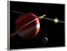 This is an Artist's Concept of a Jupiter-Mass Planet Orbiting the Nearby Star Epsilon Eridani-Stocktrek Images-Framed Photographic Print