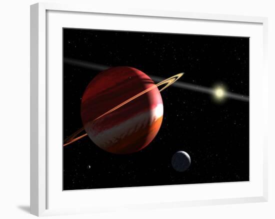 This is an Artist's Concept of a Jupiter-Mass Planet Orbiting the Nearby Star Epsilon Eridani-Stocktrek Images-Framed Photographic Print