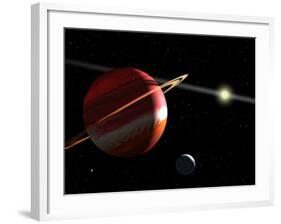 This is an Artist's Concept of a Jupiter-Mass Planet Orbiting the Nearby Star Epsilon Eridani-Stocktrek Images-Framed Photographic Print