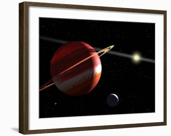 This is an Artist's Concept of a Jupiter-Mass Planet Orbiting the Nearby Star Epsilon Eridani-Stocktrek Images-Framed Photographic Print