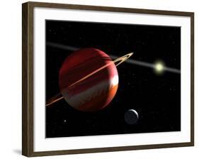 This is an Artist's Concept of a Jupiter-Mass Planet Orbiting the Nearby Star Epsilon Eridani-Stocktrek Images-Framed Photographic Print